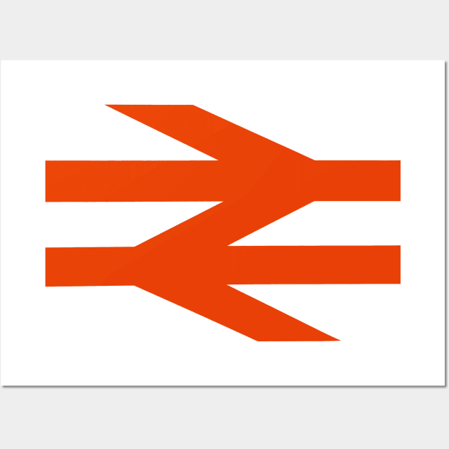 British Rail Double Arrow logo Wall Art by Random Railways